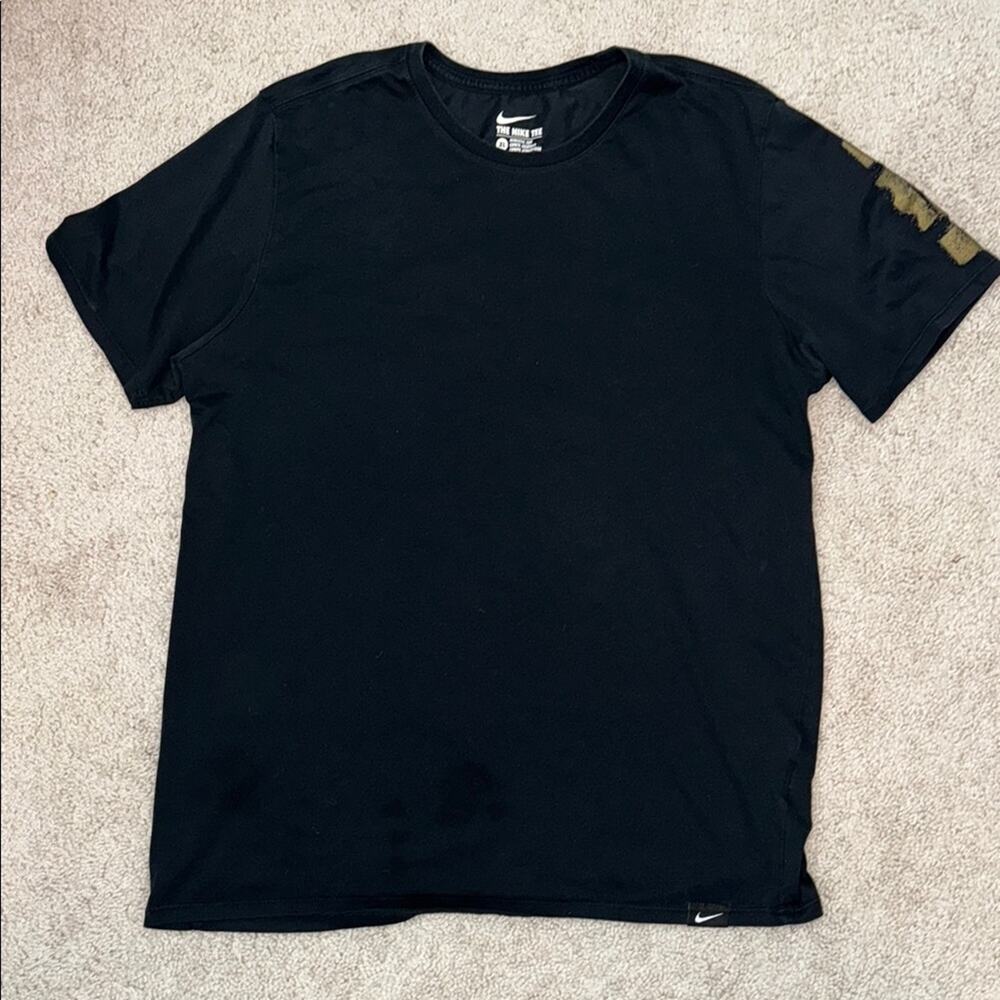 Nike Dri-Fit Black Graphic Short Sleeve T-Shirt Strive For Greatness Men's XL